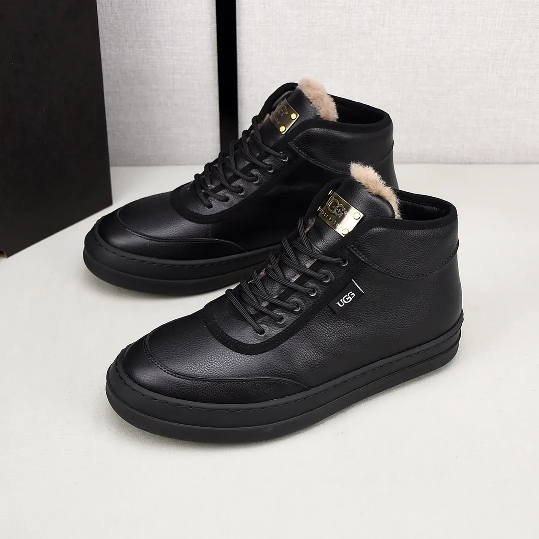 PP520🛜🛜🛜【ugg】The upper is made of waterproof nubuck, real wool lining, and non-slip rubber sole. Warm and comfortable, a must-have in winter! Men's size 38-44 (custom-made size 45 is non-refundable).